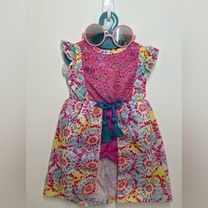 My Life doll tie dye dress with sunglasses